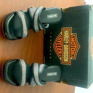 Tri Strap Wedge Heel